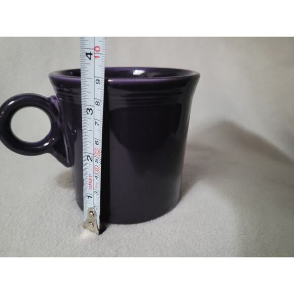 Set 2 Vintage Purple Fiesta Ring Mug Signed Homer Retired - Picture 4 of 8